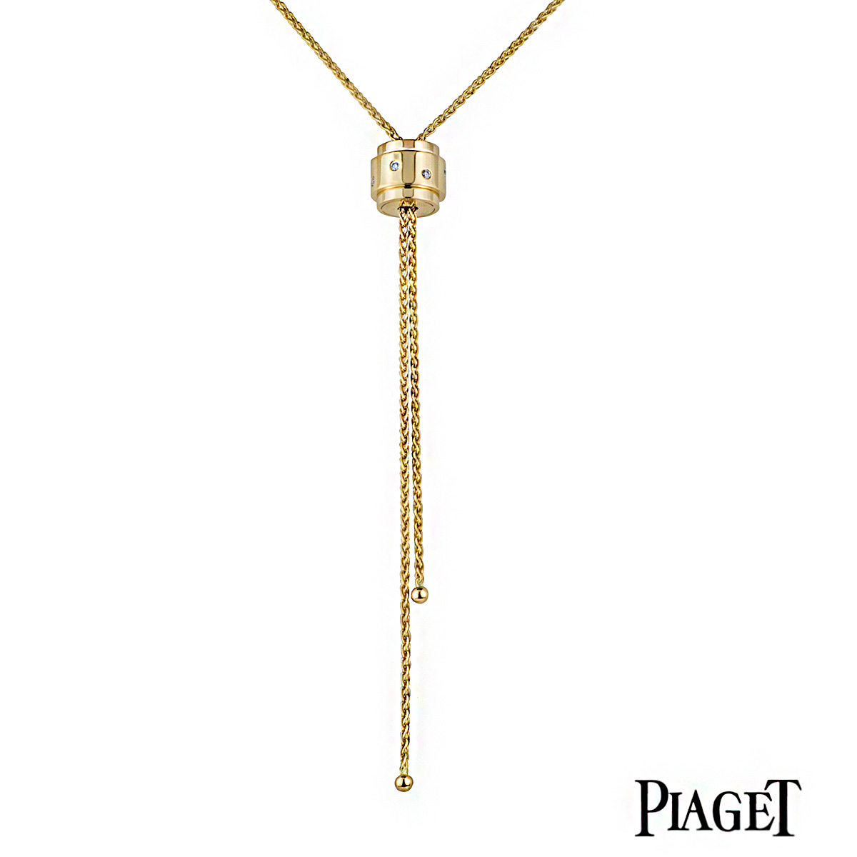 Piaget 18k Yellow Gold Diamond Possession Pendant Rich Diamonds